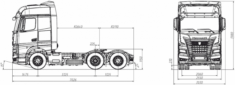 65659-004-92 Тягач КАМАЗ