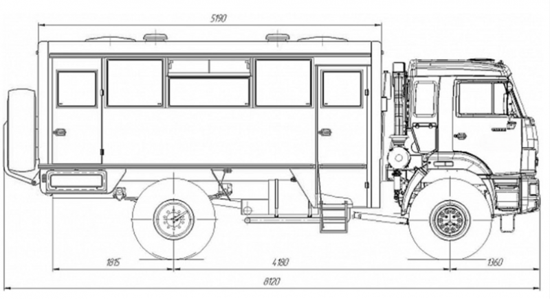 НефАЗ 42111М-410-01 Автобус вахтовый