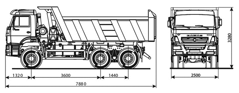 6520-6013-53 Самосвал КамАЗ